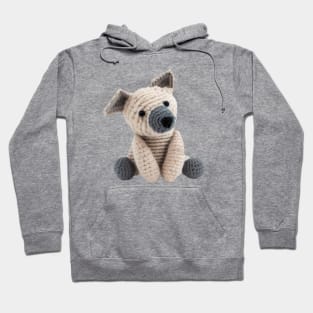 Crochet Wolf Baby Toy Hoodie